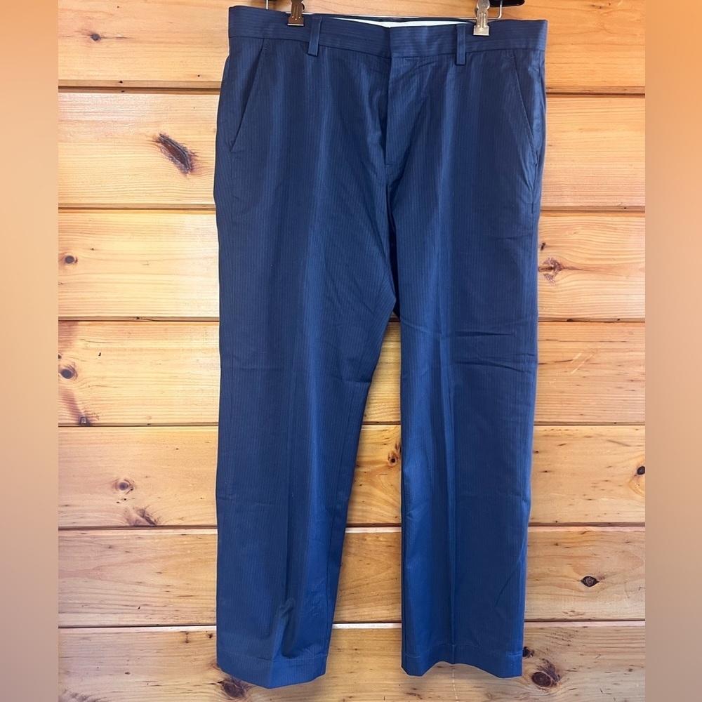 Gap Flat Front Relaxed Fit Dress Grey Pants 35 X 32